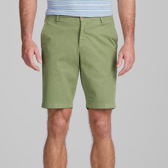 Jos. A. Bank Men's Tailored Fit Garment Dyed Shorts Size 40 NWT Green Flat Front - Picture 1 of 5